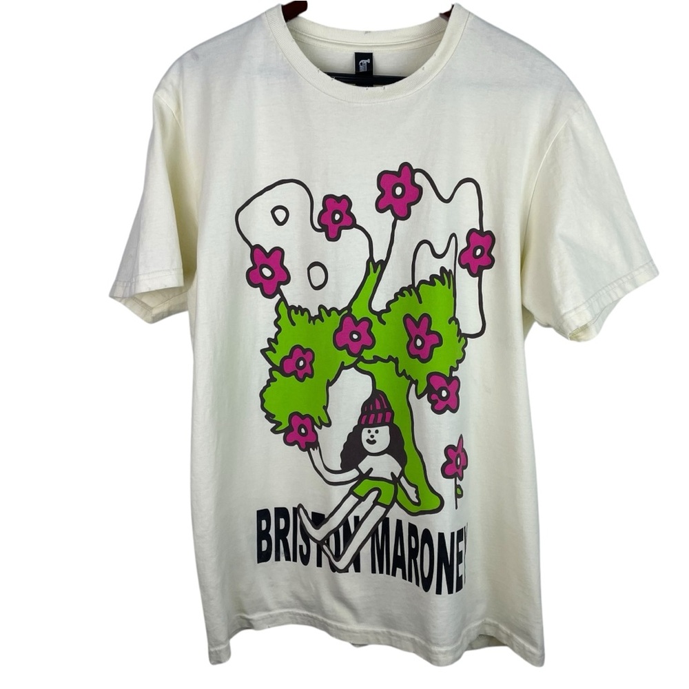 Briston Maroney | Cream Endless Sunshine Fest Graphic Tee Shirt Flaw